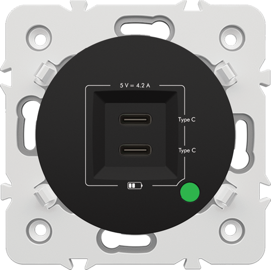 CHARGEUR USB DOUBLE TYPE C